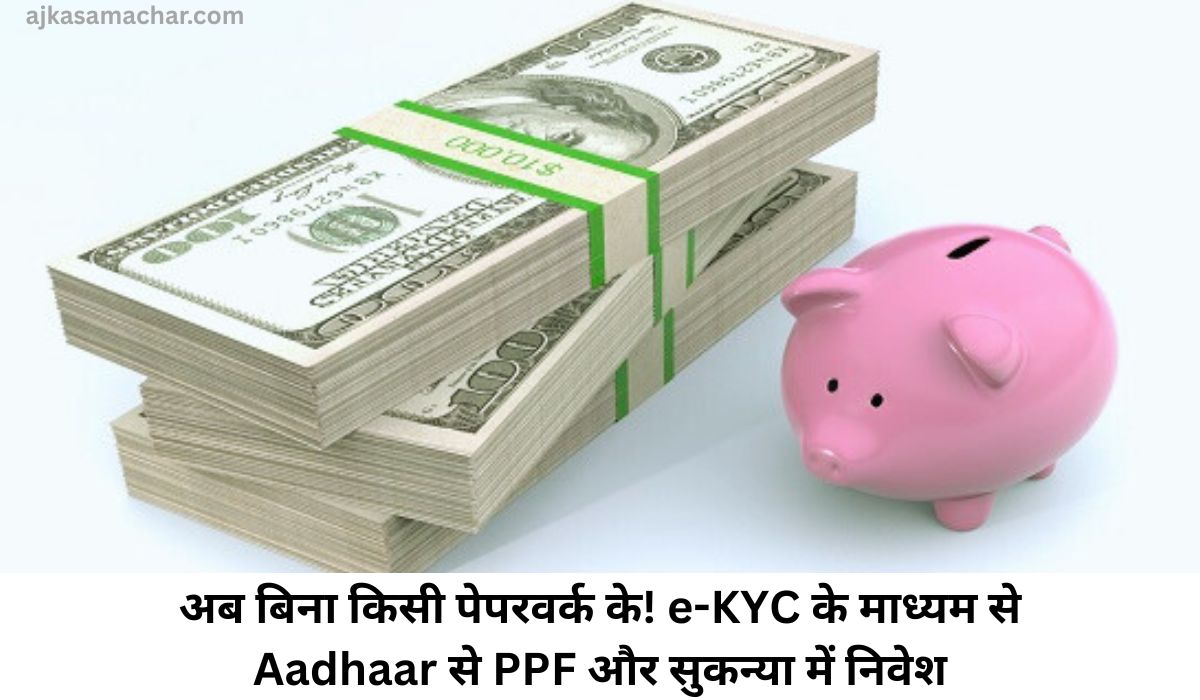 अब बिना किसी पेपरवर्क के! e-KYC के माध्यम से Aadhaar से PPF और सुकन्या में निवेश